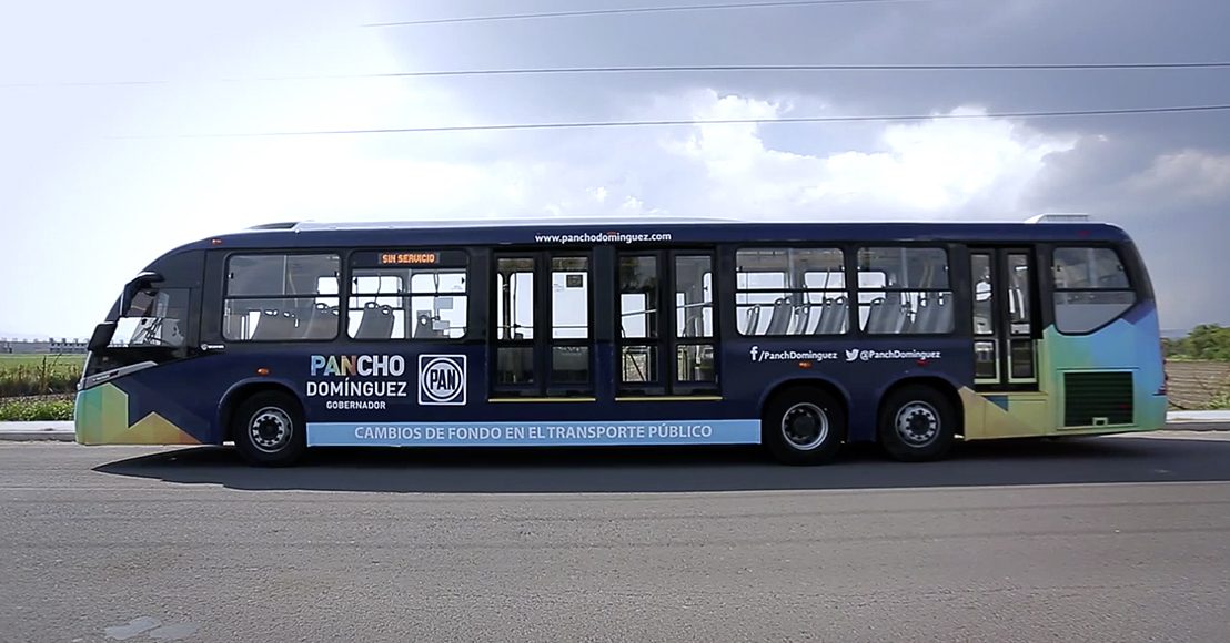Unidad del transporte público de Querétaro.