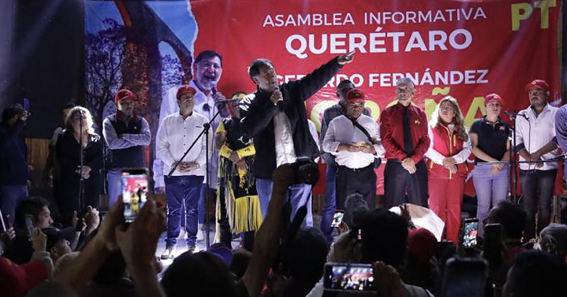 Sin gasto en espectaculares, Noroña se colocó en tercer lugar en la encuesta de Morena.