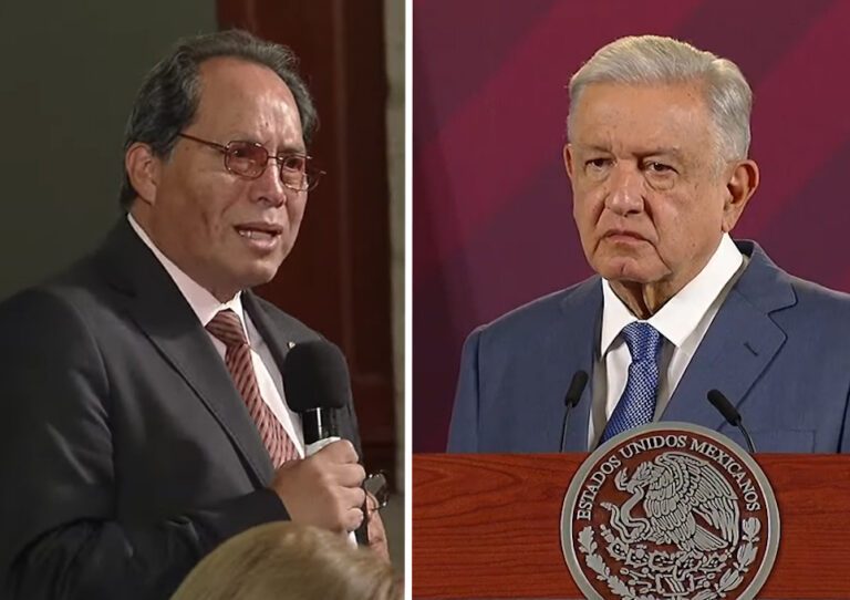 AMLO ofrece investigar si personal de Bienestar marchó contra el gobernador de Querétaro