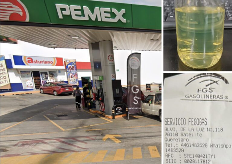 Denuncian venta de gasolina contaminada en Querétaro.