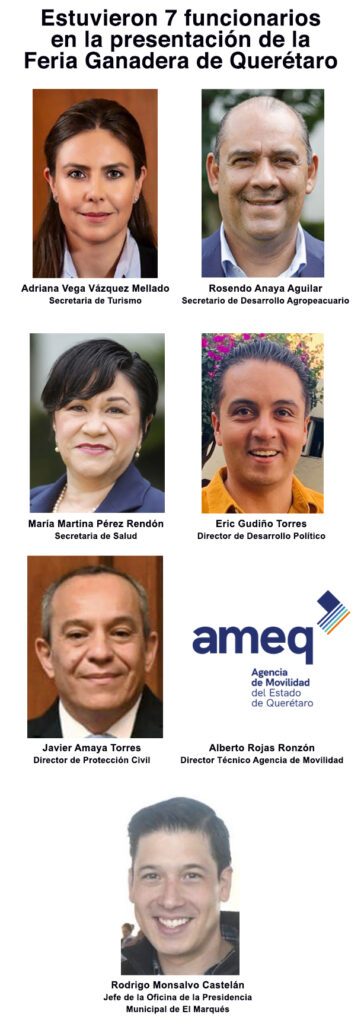 Funcionarios Querétaro Feria Ganadera 2023.