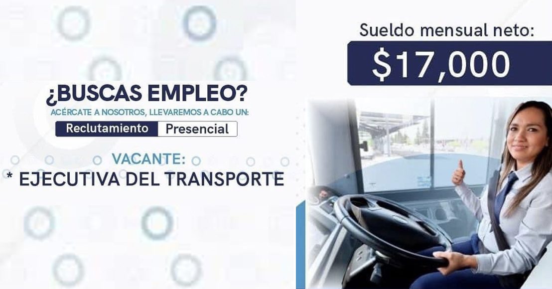 Ofrecen 17 mil pesos a mujeres que conduzcan el transporte público colectivo en Querétaro.