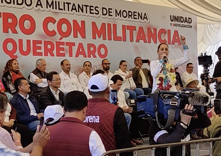 Claudia Sheinbaum en Querétaro.