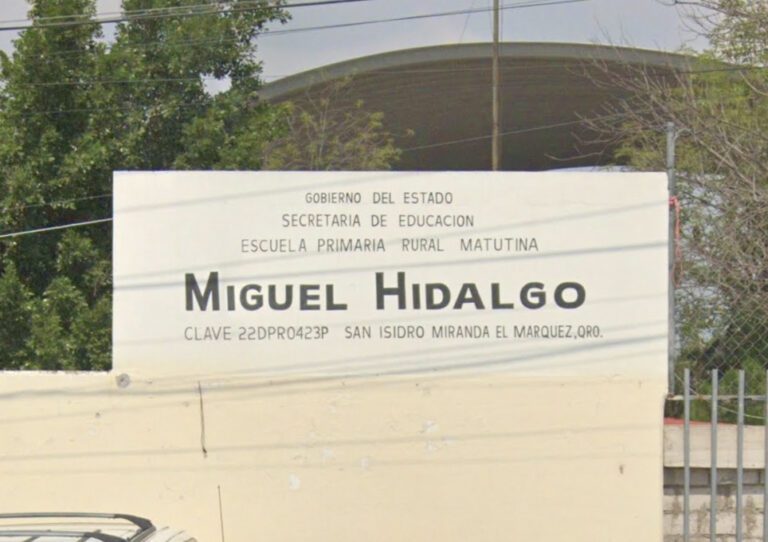 Escuela Miguel Hidalgo en San Isidro Miranda El Marqués, Querétaro.
