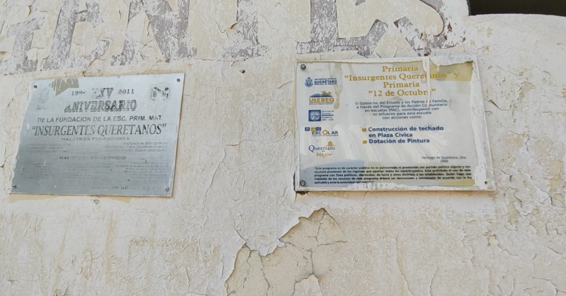 La escuela "Insurgentes Queretanos".
