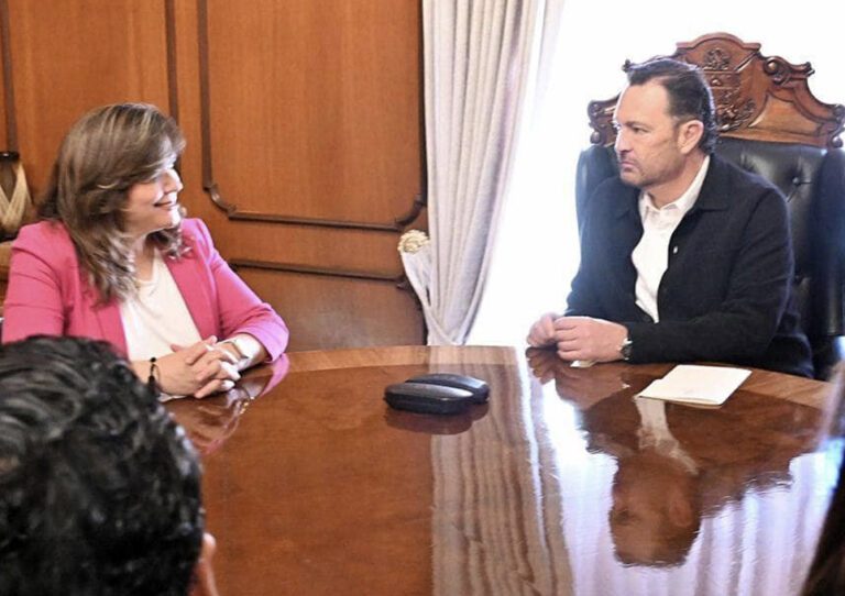 Reunión rectora electa UAQ con el gobernador Mauricio Kuri