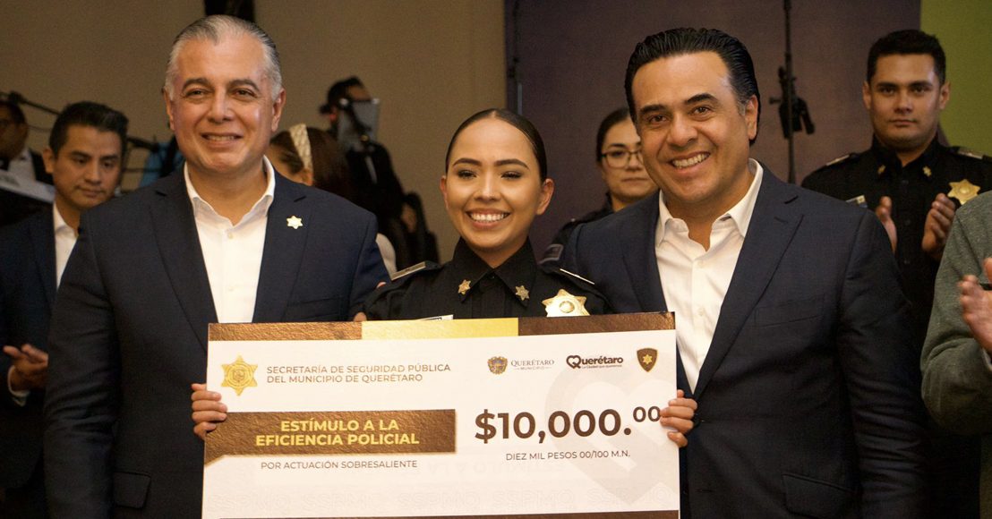 Anuncian aumento para salario de policías del municipio de Querétaro.