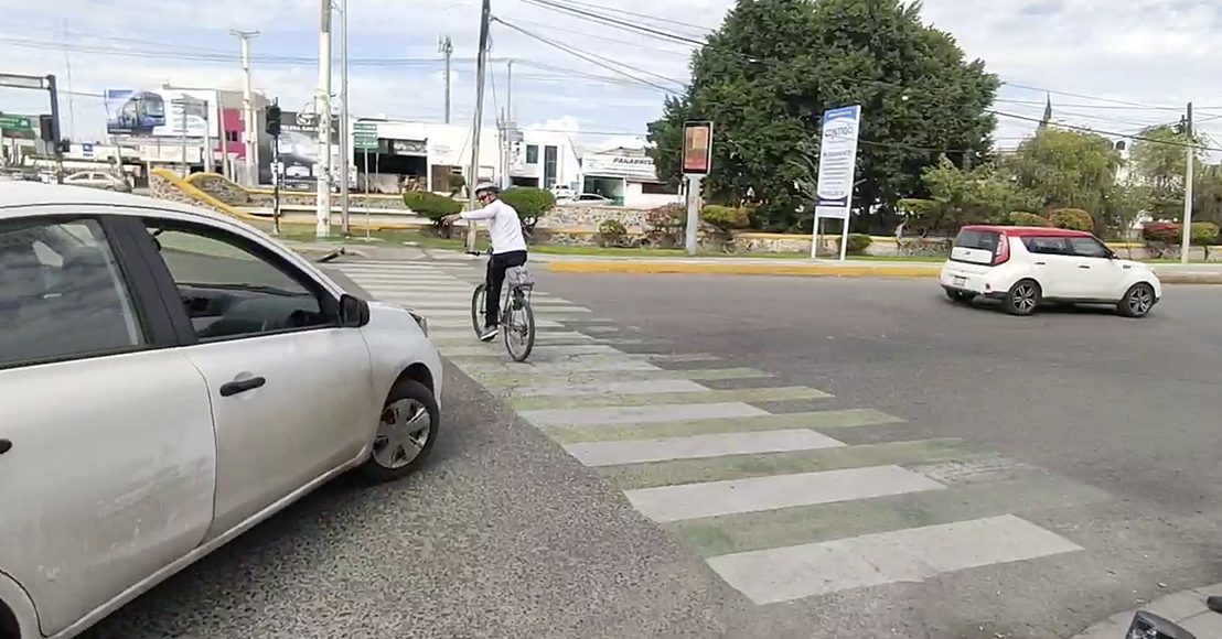 El crucero señalado de ser inseguro por el Observatorio Ciudadano de Movilidad en Querétaro.