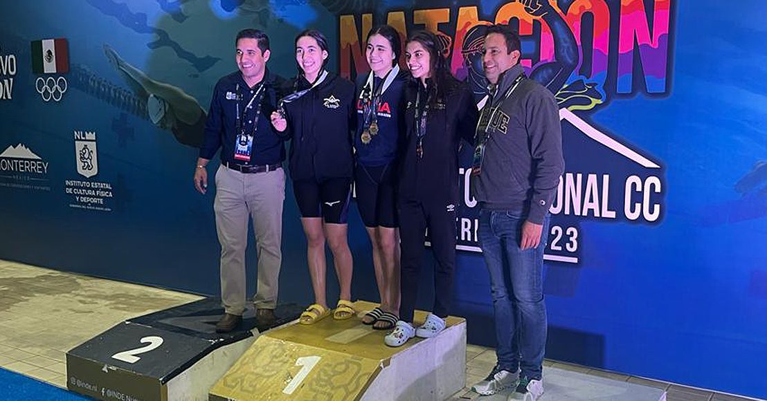 Nadadora queretana gana 5 medallas en Campeonato Nacional de Curso Corto 2023 en Monterrey