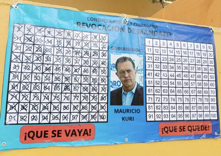 Resultados de consulta de revocación de mandato Querétaro.