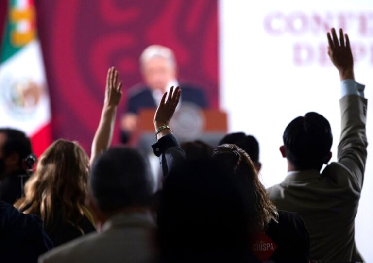 Conferencia mañanera de AMLO.