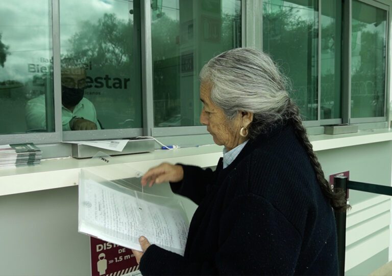 Pensión del Bienestar para personas de la tercera edad.