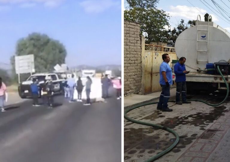 Protestan en Chichimequillas, El Marqués, Querétaro.
