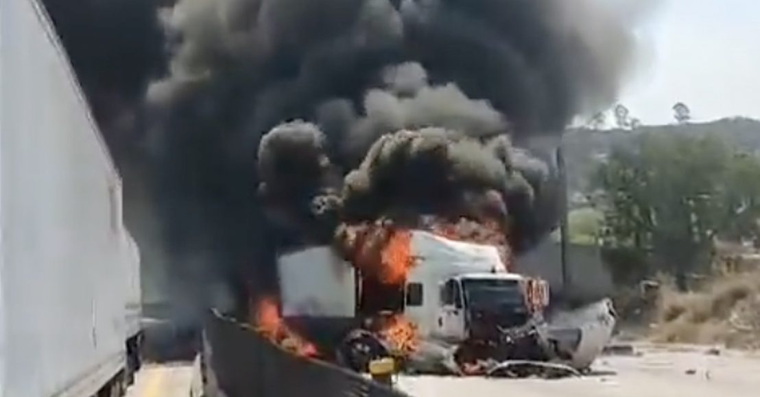 Accidente en la autopista Querétaro-México provocó fila de vehículos de hasta 33 kilómetros, según Capufe