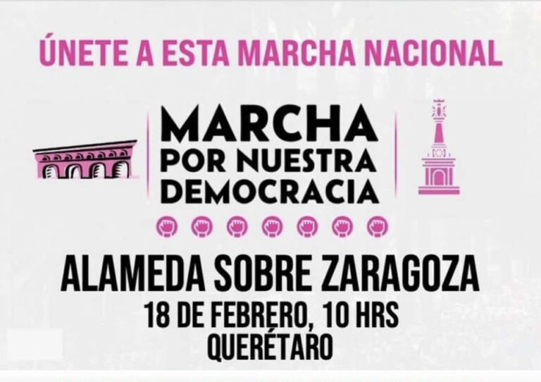 Convocan a la "Marcha por nuestra democracia"