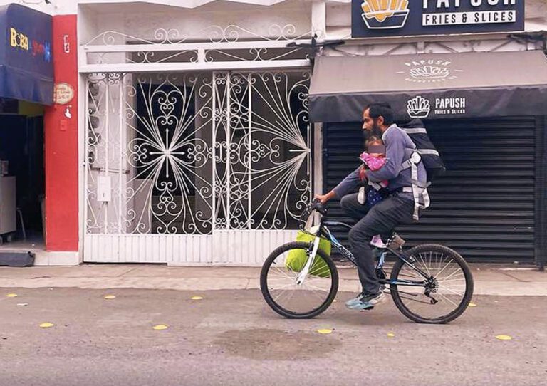 Localizan al papá ciclista que buscaban para darle ayuda en Querétaro