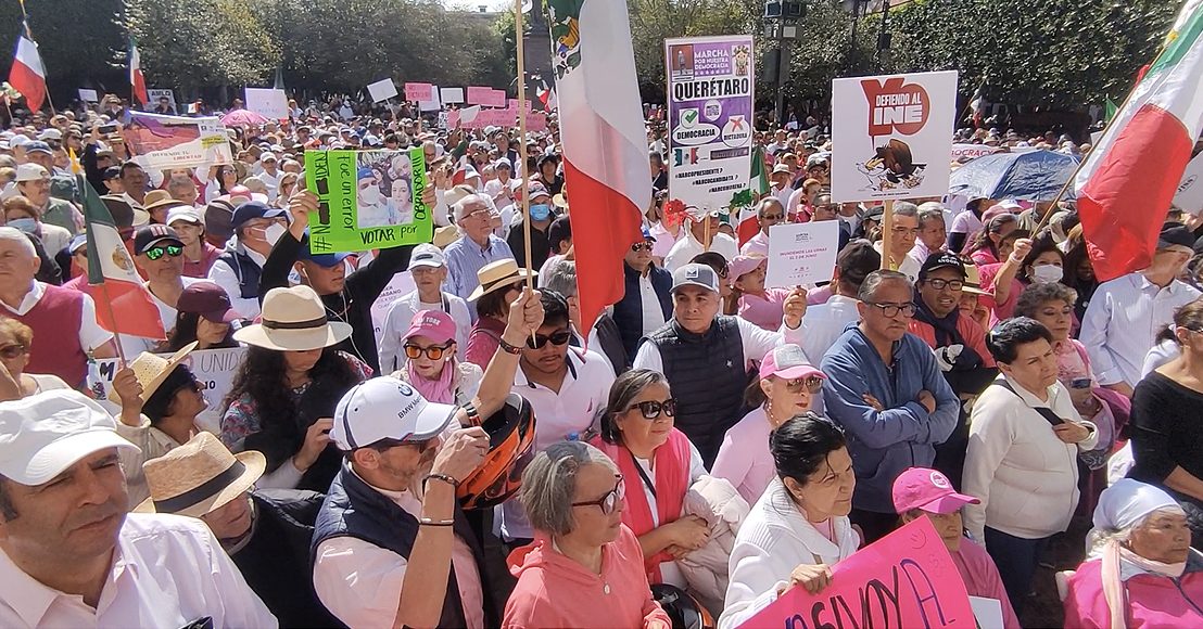 Queremos que el presidente de la República nos deje votar en paz, dicen en Querétaro.