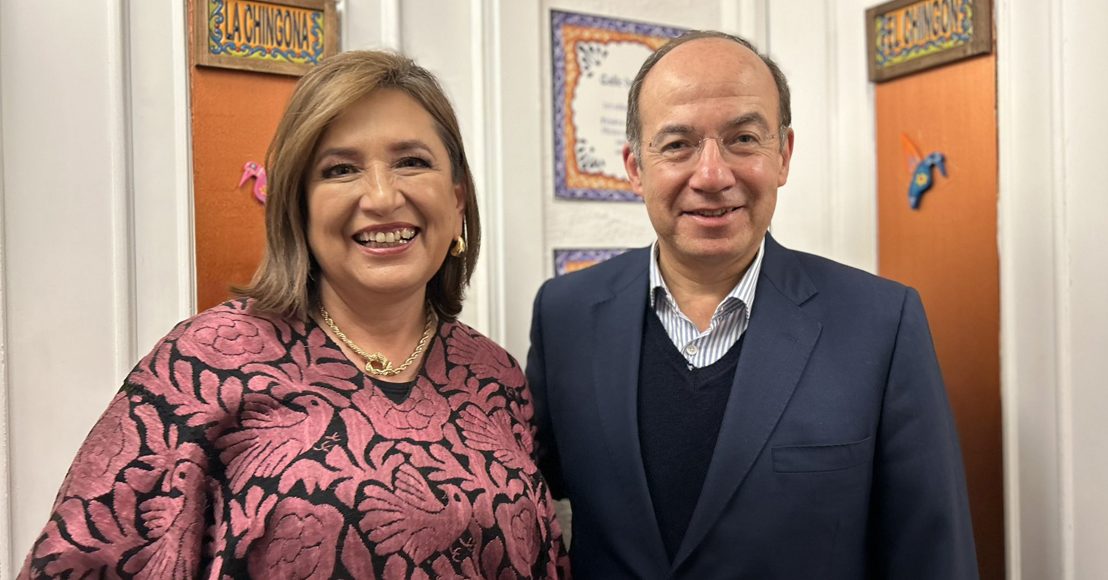 En su gira por España, Xóchitl Gálvez se reúne con expresidente Calderón