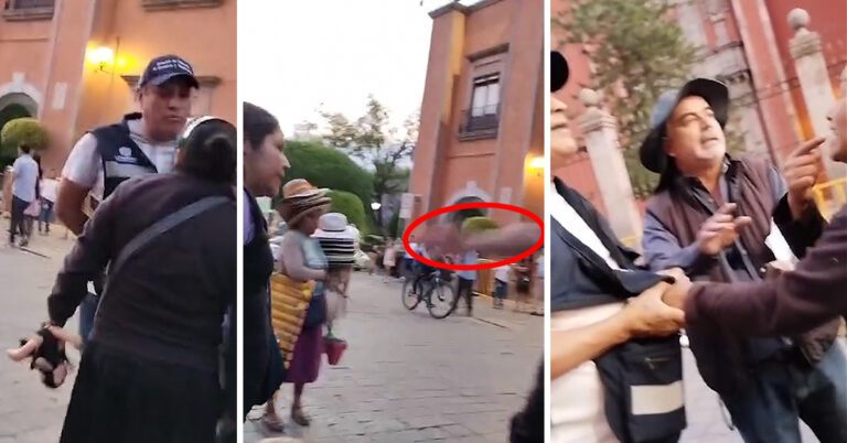 Inspector del gobierno municipal de Querétaro agrede a mujer indígena (Video)