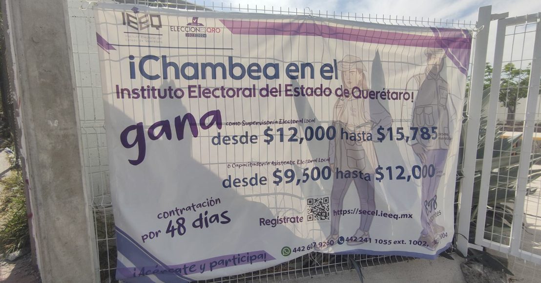 Aprueban segunda convocatoria para capacitadores y supervisores electorales en Querétaro