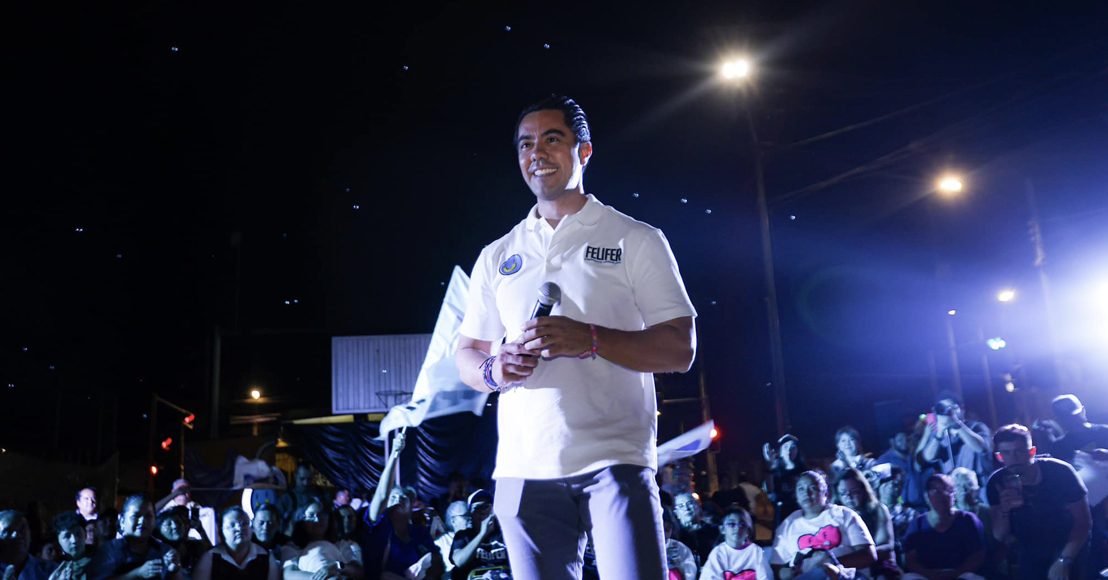 De “Ciudad Luz” a “Ciudad Led”, la promesa del candidato del PRI y PAN, “Felifer" en Querétaro.