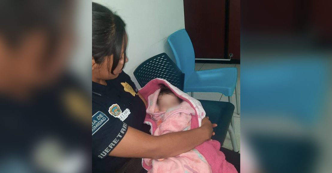 Reportan abandono de bebé en caseta de vigilancia en Querétaro