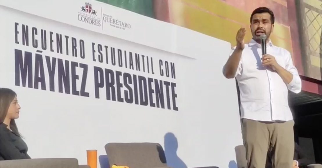 En Querétaro, Álvarez Máynez sugirió incidencia del gobierno estatal en la UAQ