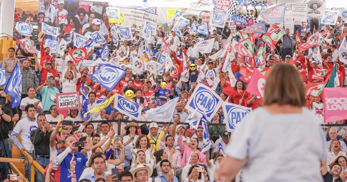En Querétaro Xóchitl Gálvez Ruiz afirma que hay un voto oculto y que Dios está con nosotros