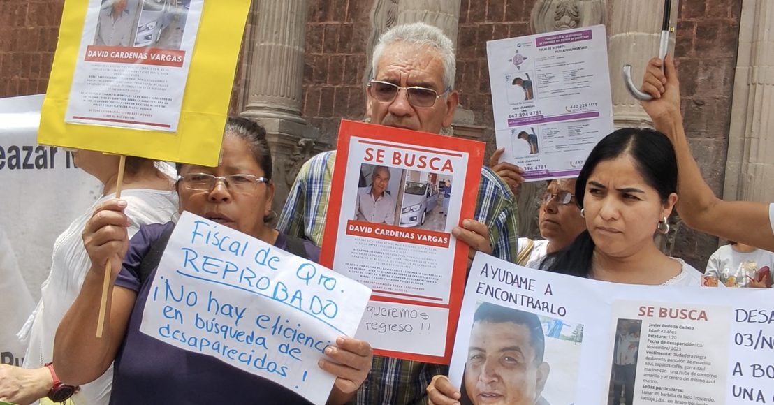 Familiares de personas desaparecidas en Querétaro