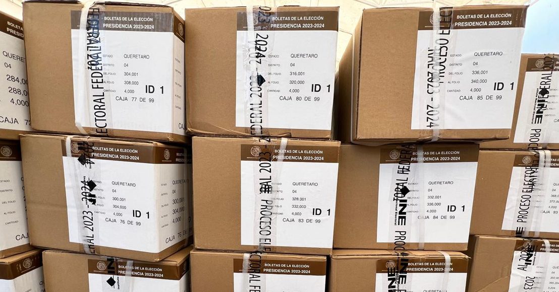 Llegan a Querétaro 6.1 millones de boletas para elecciones federales
