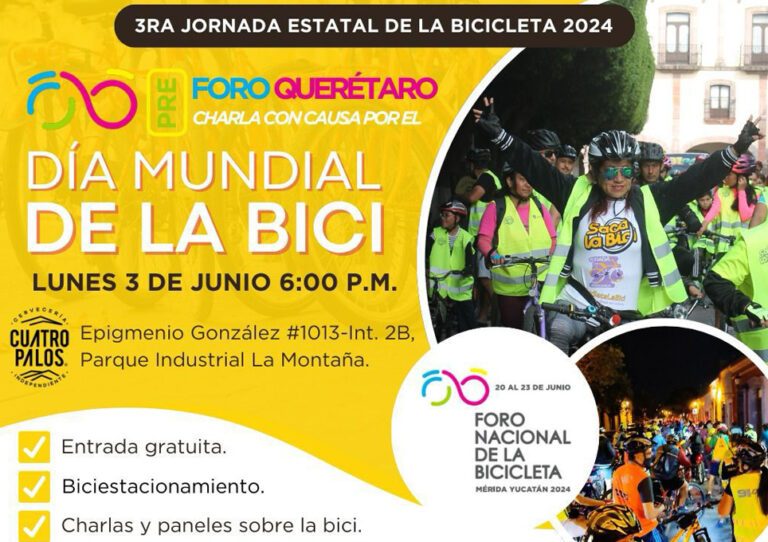 Día Mundial de la Bici Querétaro.