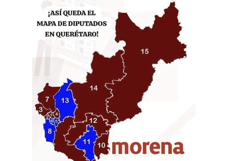 Mapa de Querétaro Elecciones 2024.