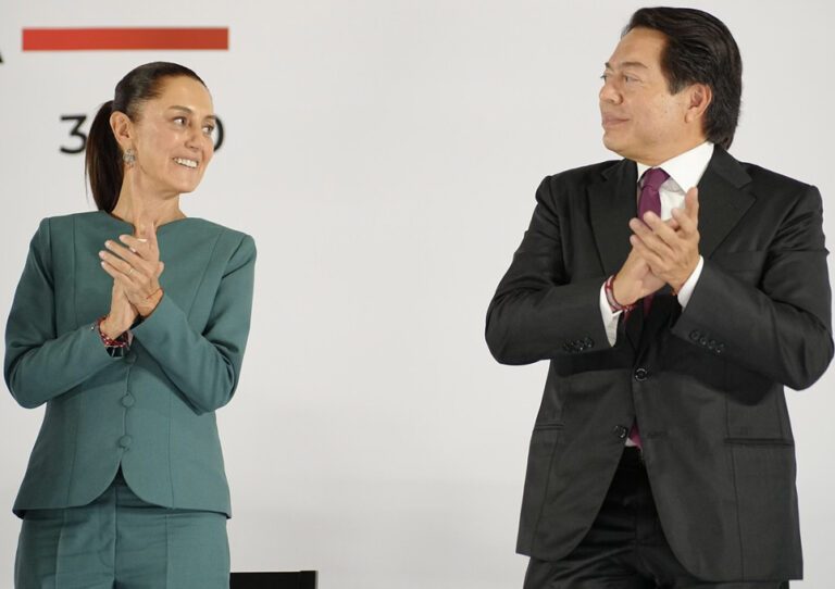 Claudia Sheinbaum Pardo y Mario Delgado Carrillo.