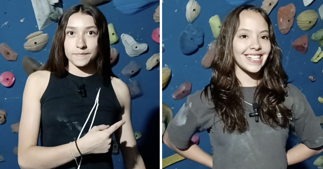 Las escaladoras queretanas, Rebeca Rivera y Romina Ceceña.