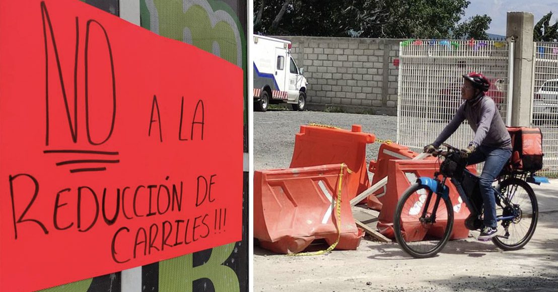 No a la reducción de carriles Corregidora Norte