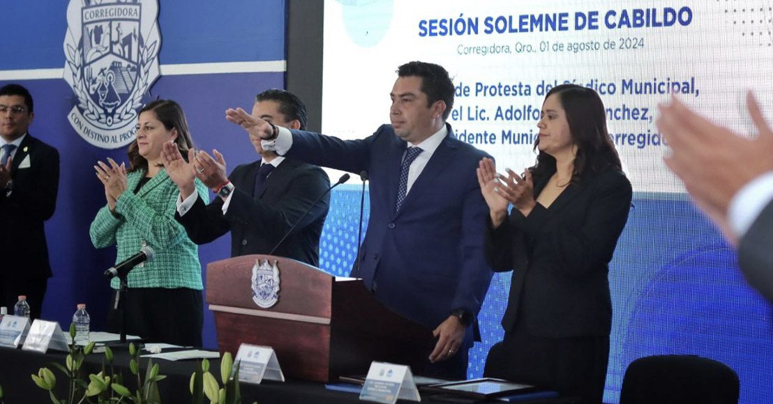Rinde protesta Adolfo Colín Sánchez como alcalde interino de Corregidora