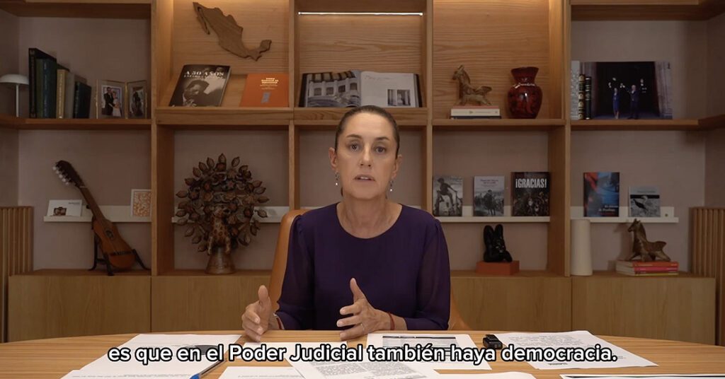 Sheinbaum expone procedimiento de elección que plantea la reforma al Poder Judicial