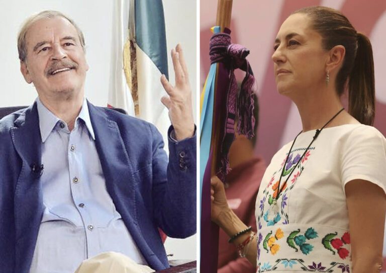 Vicente Fox quiere apoyar a Claudia Sheinbaum.