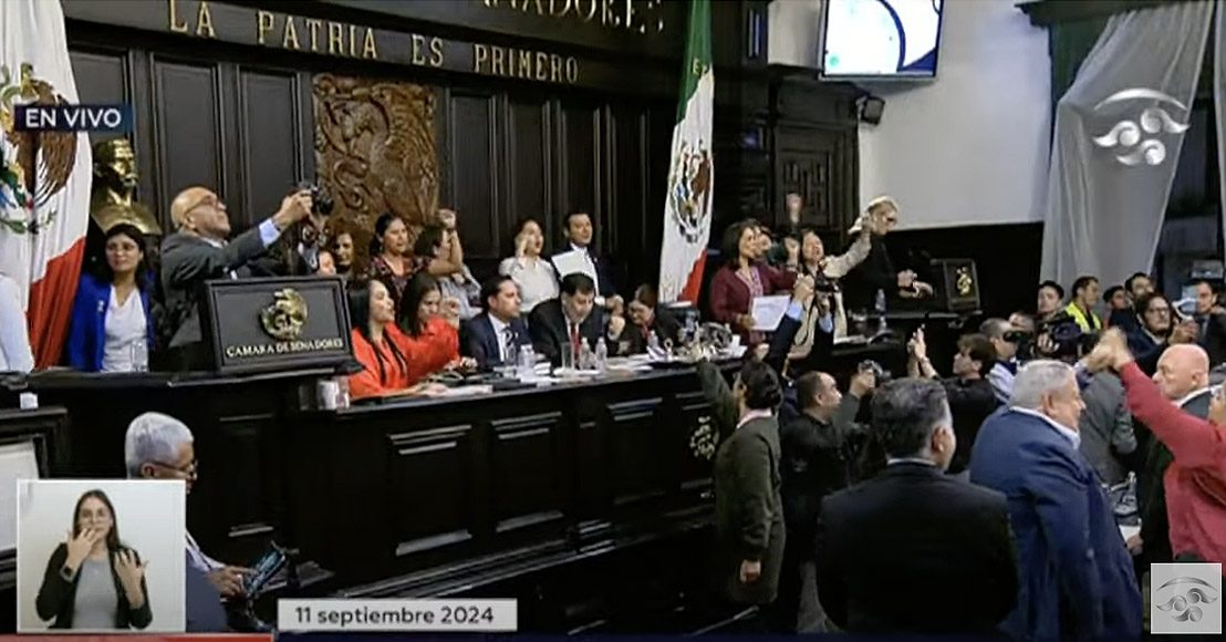 Con voto de senador del PAN, bloque oficialista aprueba reforma al Poder Judicial en el Senado