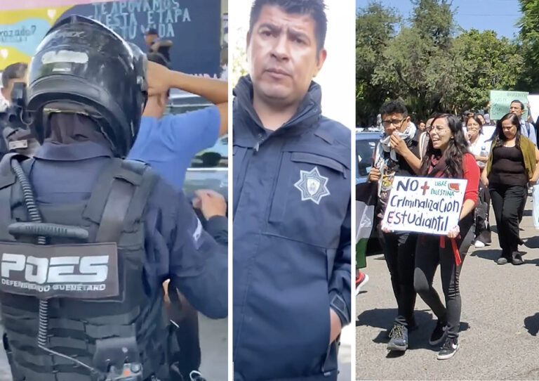 Estudiantes manifestación POES UAQ