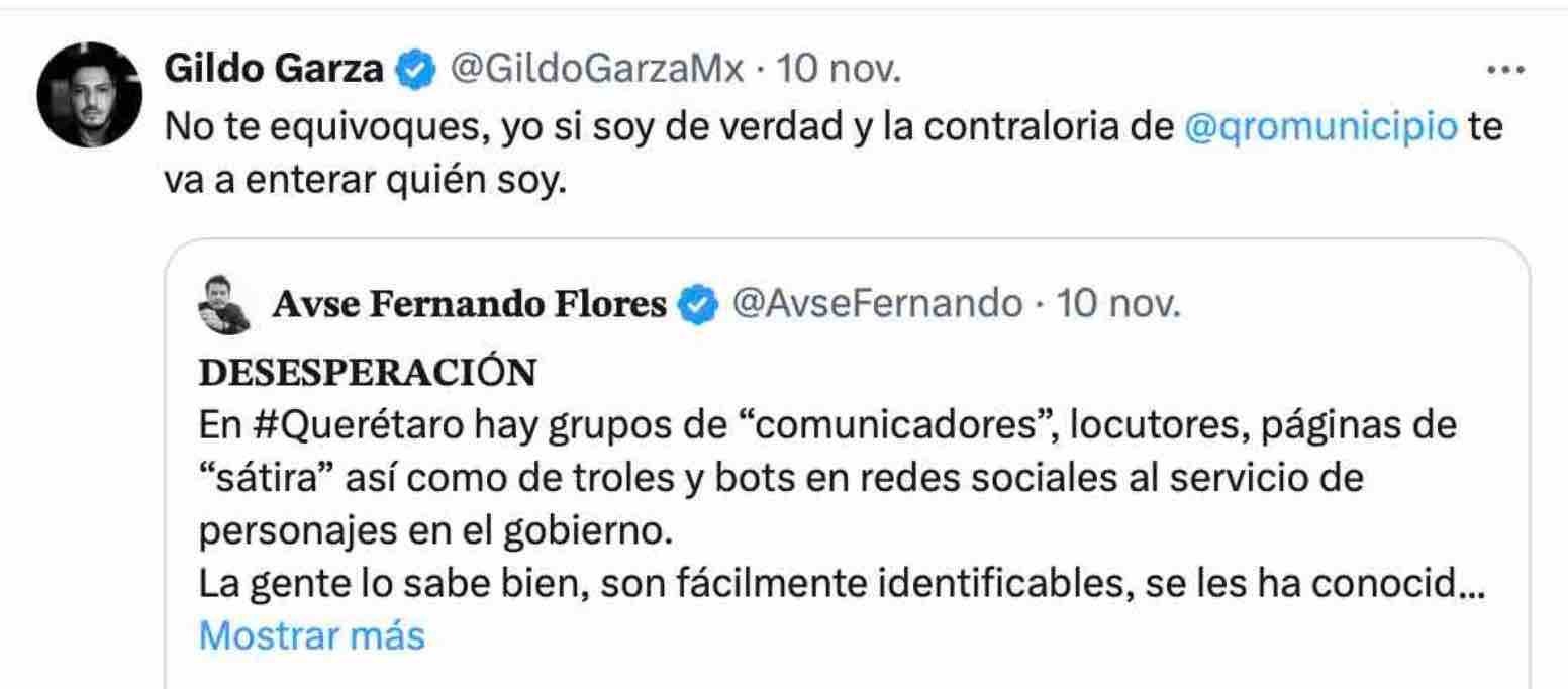 Gildo Garza respuesta Fernando Flores regidor