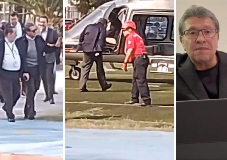Ricardo Monreal helicóptero Claudia Sheinbaum