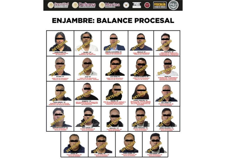 Detenciones Operativo Enjambre México