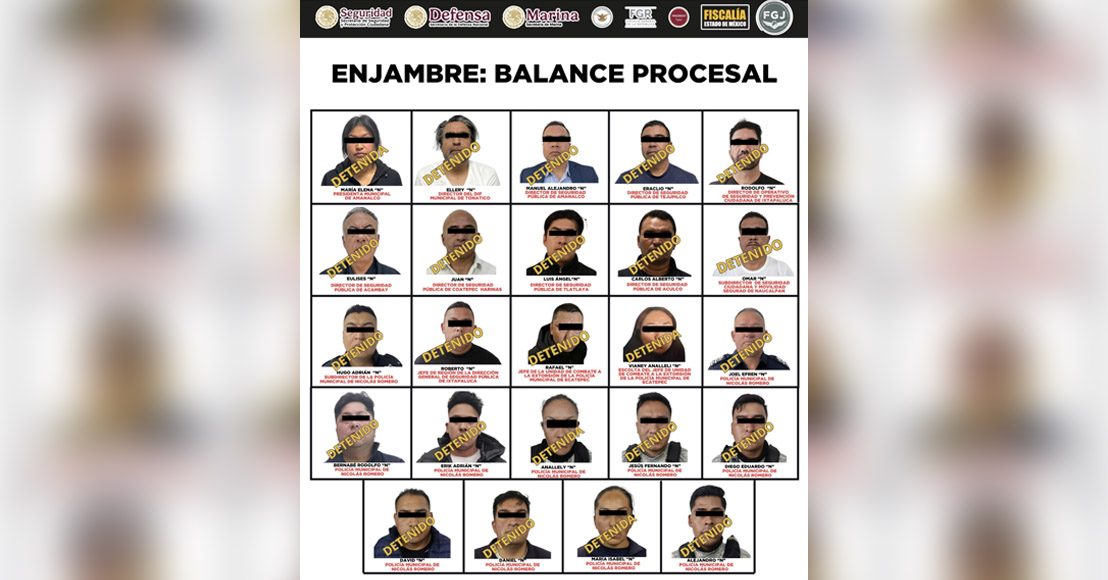 Detención servidores públicos Enjambre