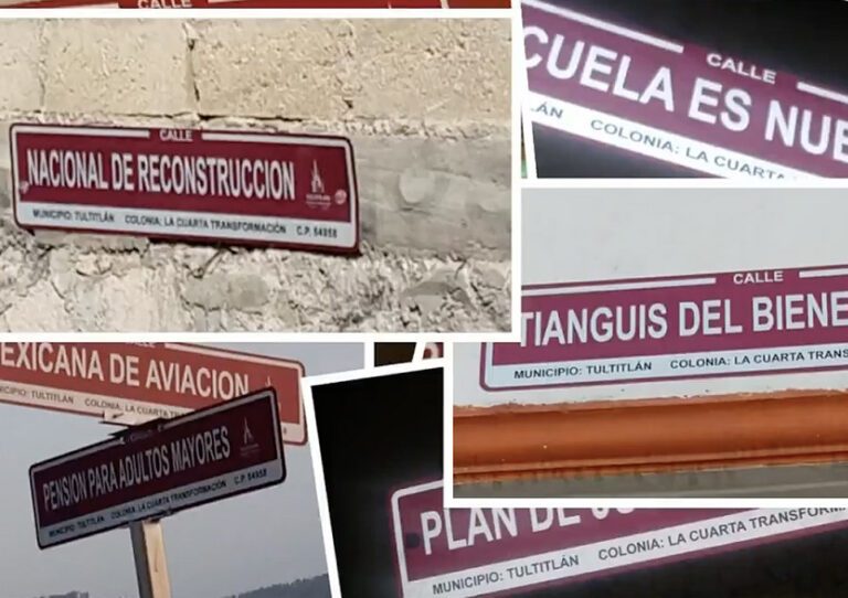 Ayuntamiento Tultitlán Estado de México nomenclatura de calles