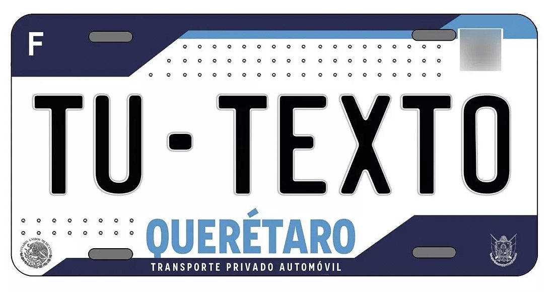 Querétaro placas vehículos