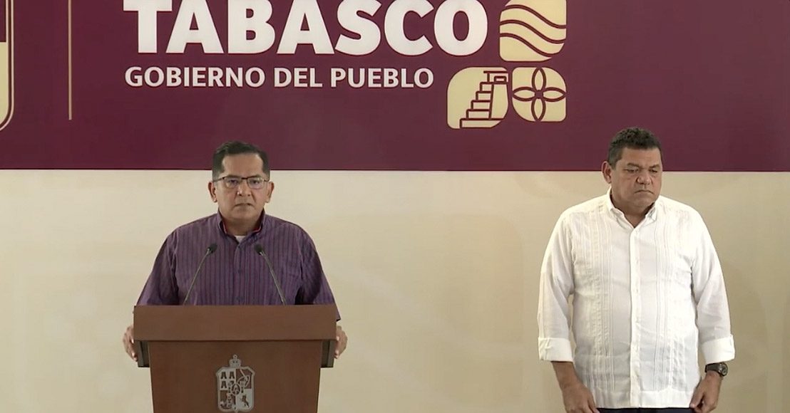 Gobernador Tabasco Javier May Rodríguez rueda de prensa