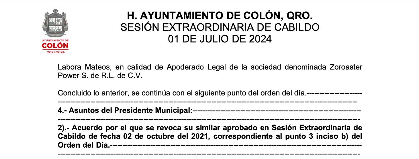 Cabildo Colón Querétaro