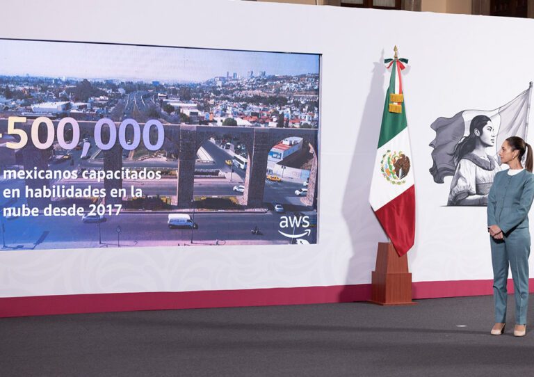 Presidenta de México Claudia Sheinbaum inversión Amazon Querétaro