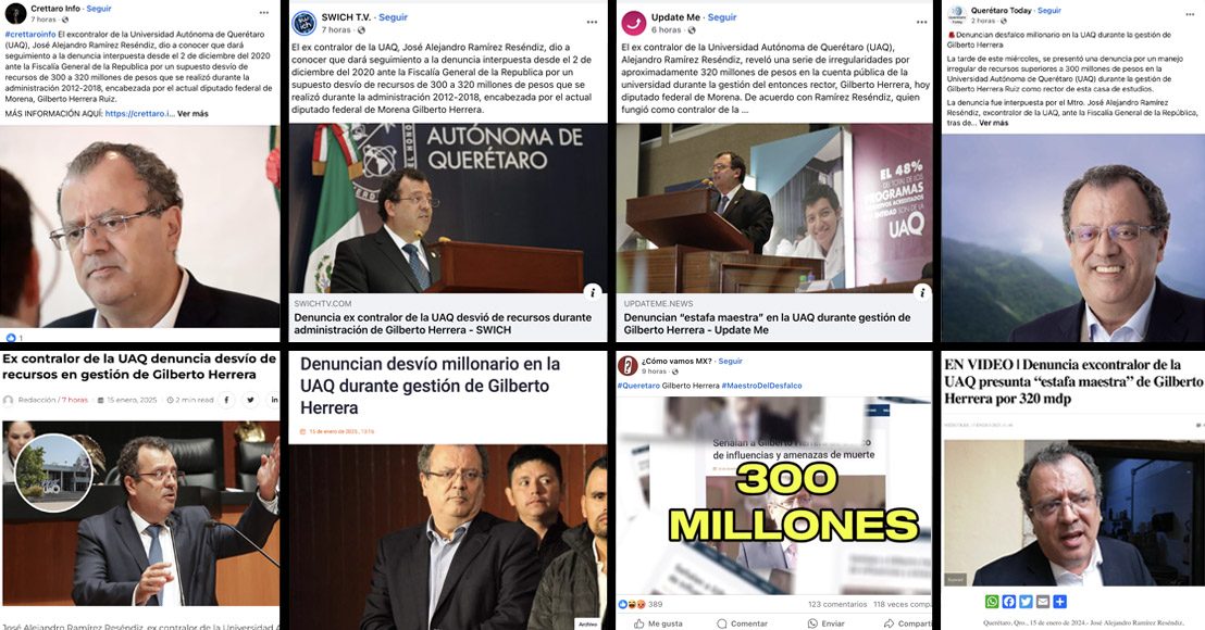 Gilberto Herrera Ruiz denuncia en medios